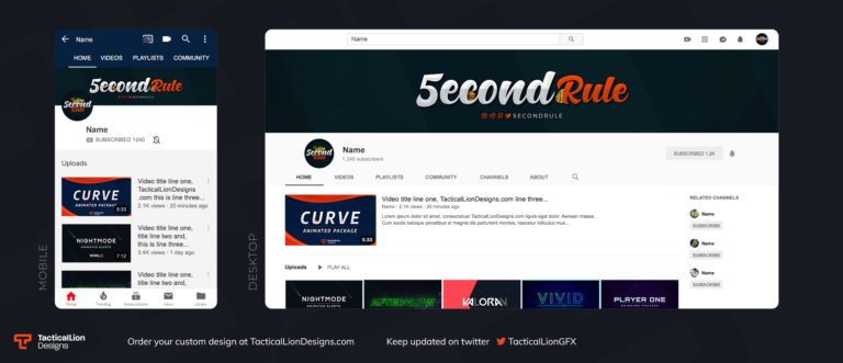 YouTube Banner Eat5SecondRule