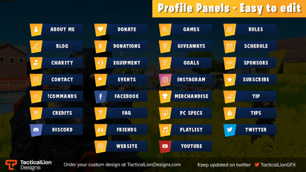 Fortnite Twitch Panels